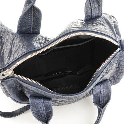 Alexander Wang Pebbled Lambskin Rocco Midnight 5 of 7