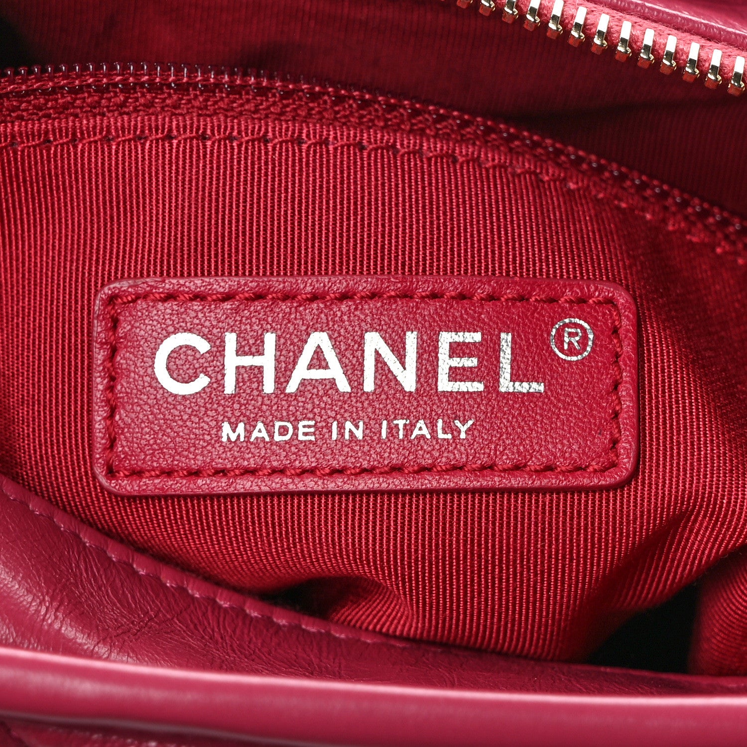 Chanel Aged Calfskin Chevron Quilted Small Gabrielle Hobo Dark Pink 6 of 11