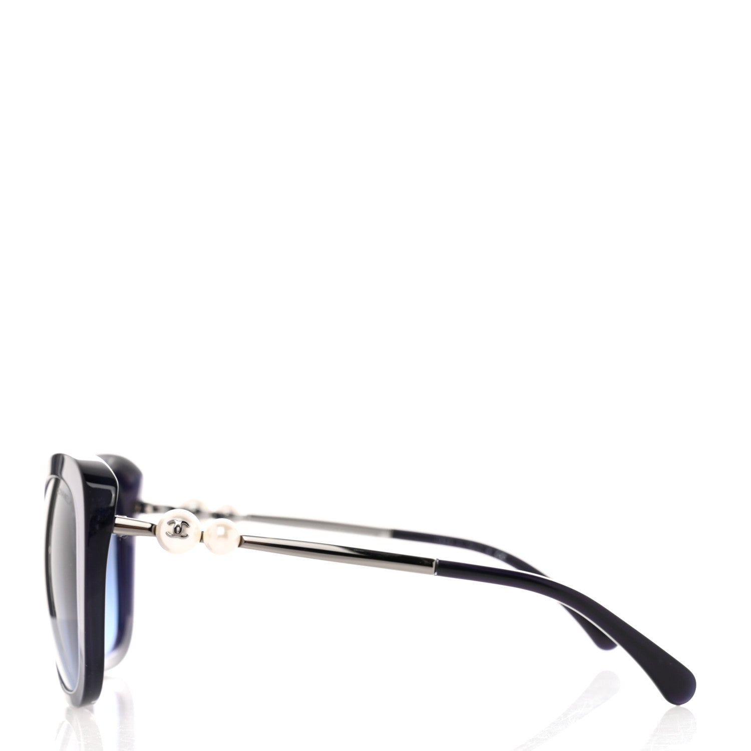 Chanel Acetate Pearl Winter Butterfly Sunglasses 5338-H-A Blue 3 of 8