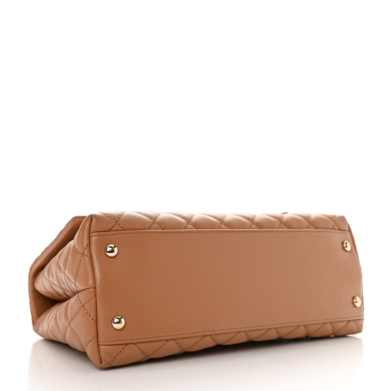 Chanel Caviar Quilted Small Coco Handle Flap Brown 4 of 10