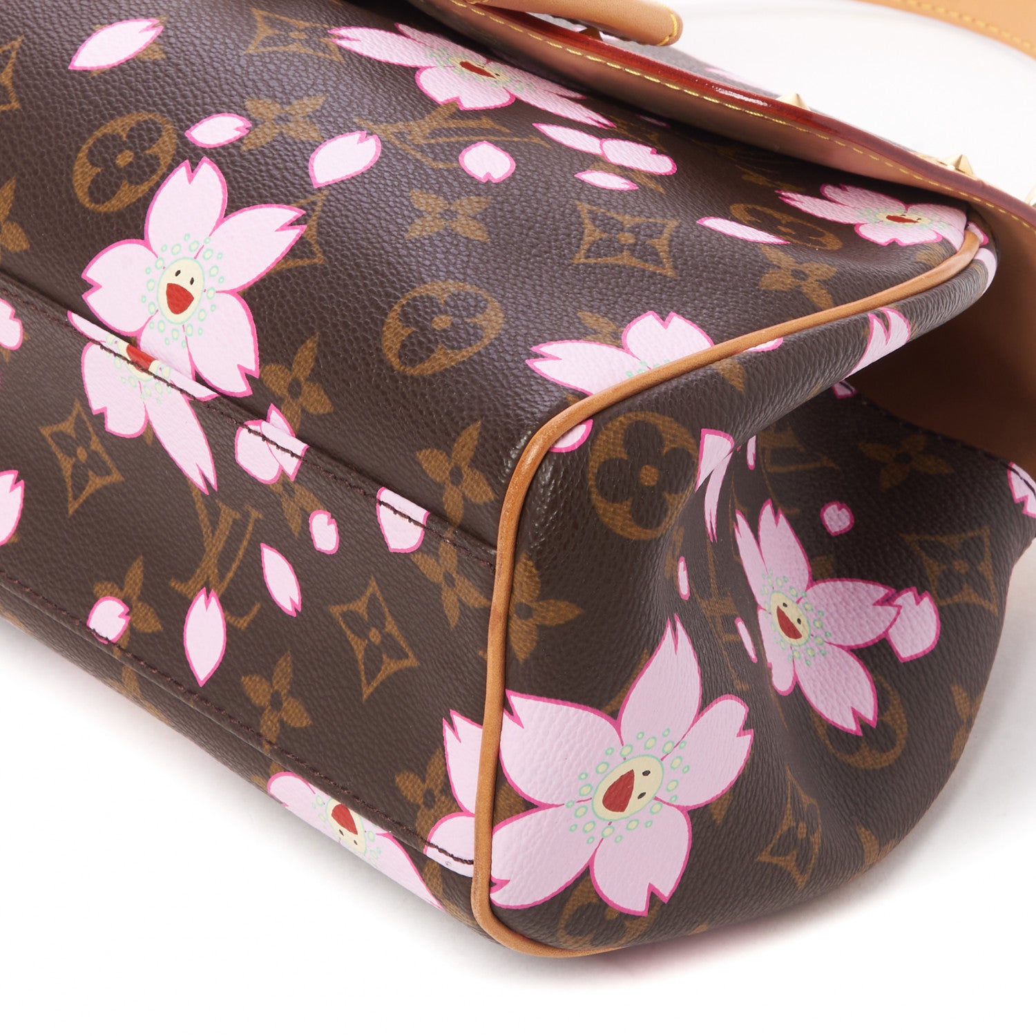 Louis Vuitton Monogram Cherry Blossom Sac Retro Bag Brown 5 of 9