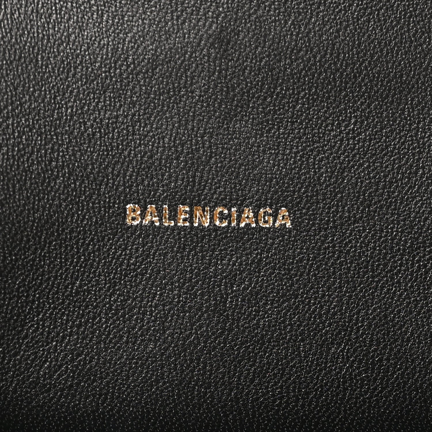 Balenciaga Shiny Calfskin Crocodile Embossed Hourglass Top Handle Bag XS Black 5 of 8