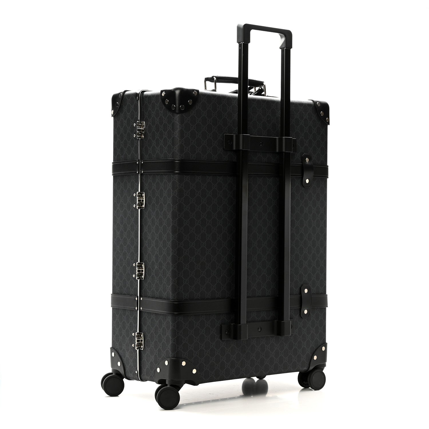 Gucci GG Supreme Monogram Medium Globe-Trotter Suitcase Black 3 of 24