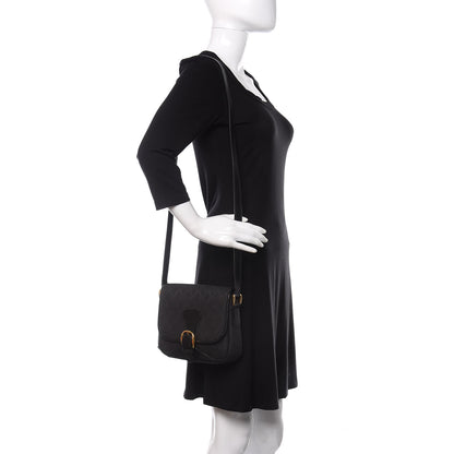 Gucci Monogram Shoulder Bag Black 2 of 15