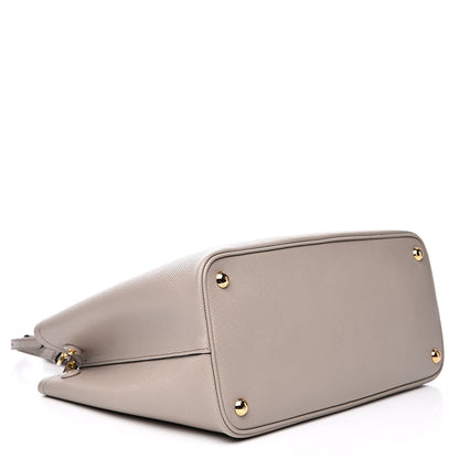 Prada Saffiano Cuir Small Double Bag Pomice 4 of 9
