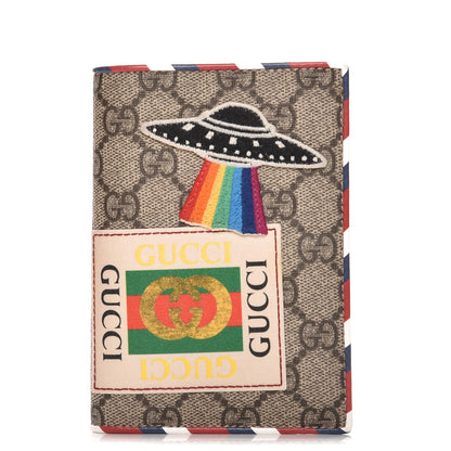 Gucci GG Supreme Monogram Courrier Passport Case 1 of 7
