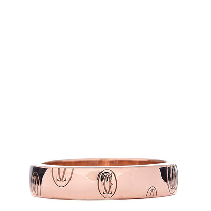 Cartier 18K Pink Gold 4mm Happy Birthday Band Ring 49 4.75 3 of 4