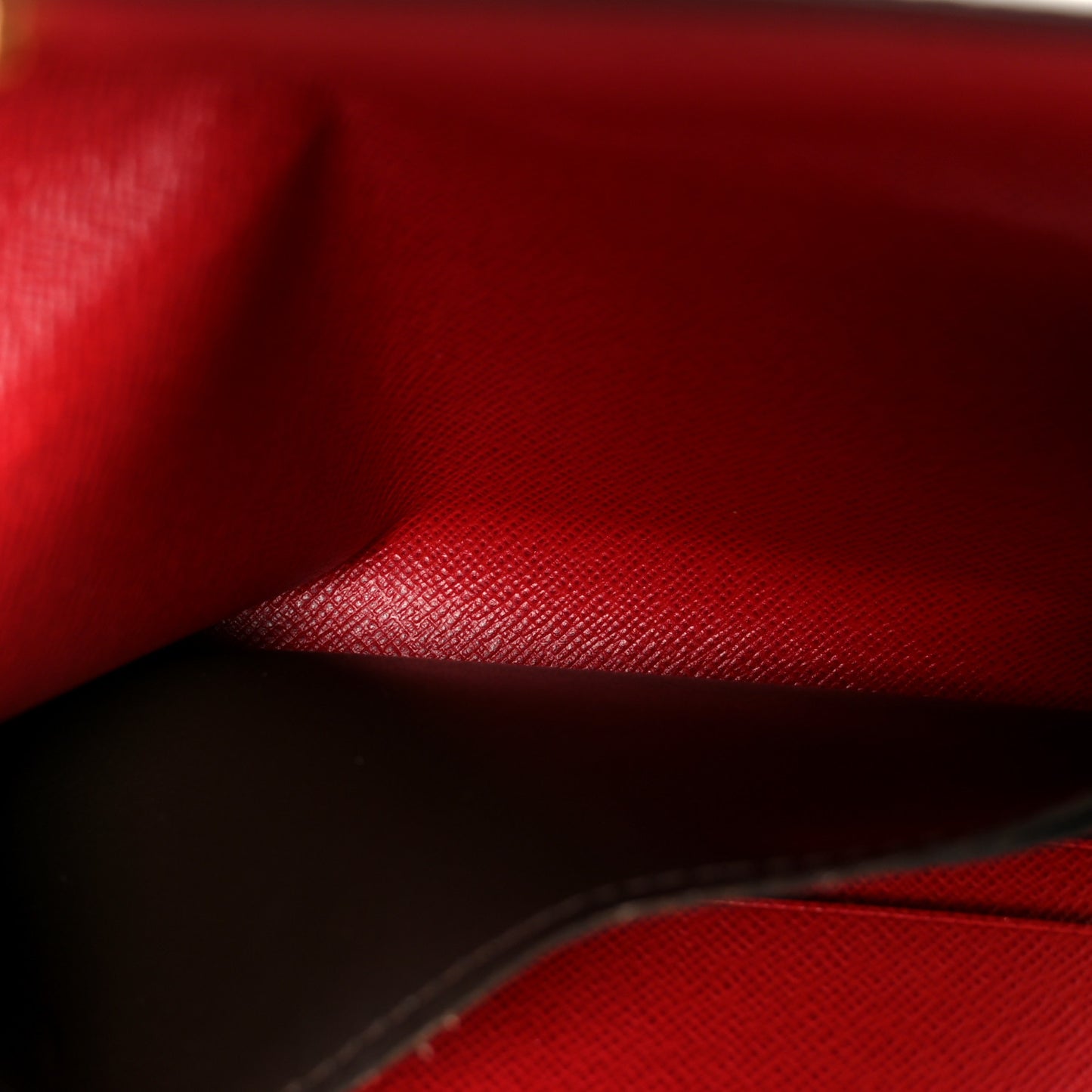 Damier Ebene Josephine Wallet Red