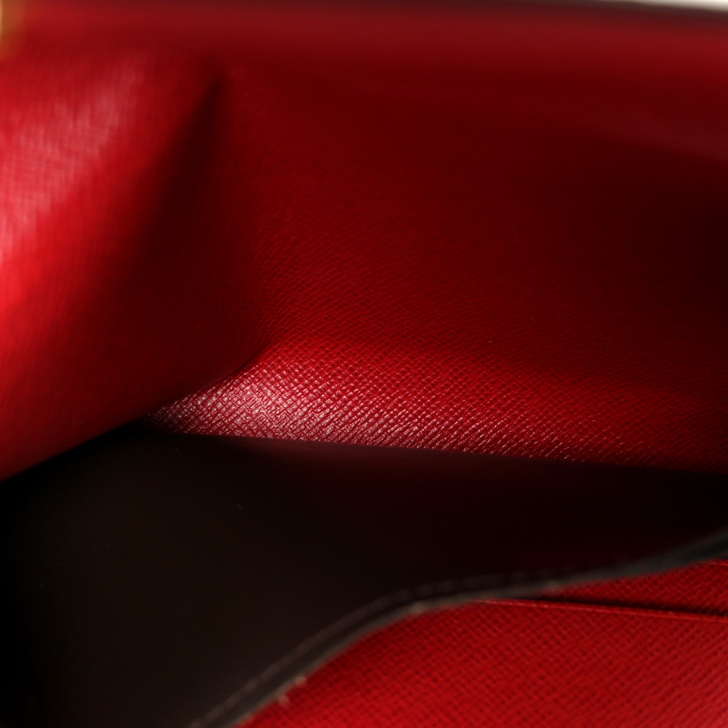 Louis Vuitton Damier Ebene Josephine Wallet Red 9 of 15