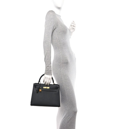 Hermes Epsom Kelly Sellier 28 Black 2 of 12