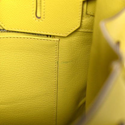 Hermes Epsom Birkin 35 Lime 11 of 18