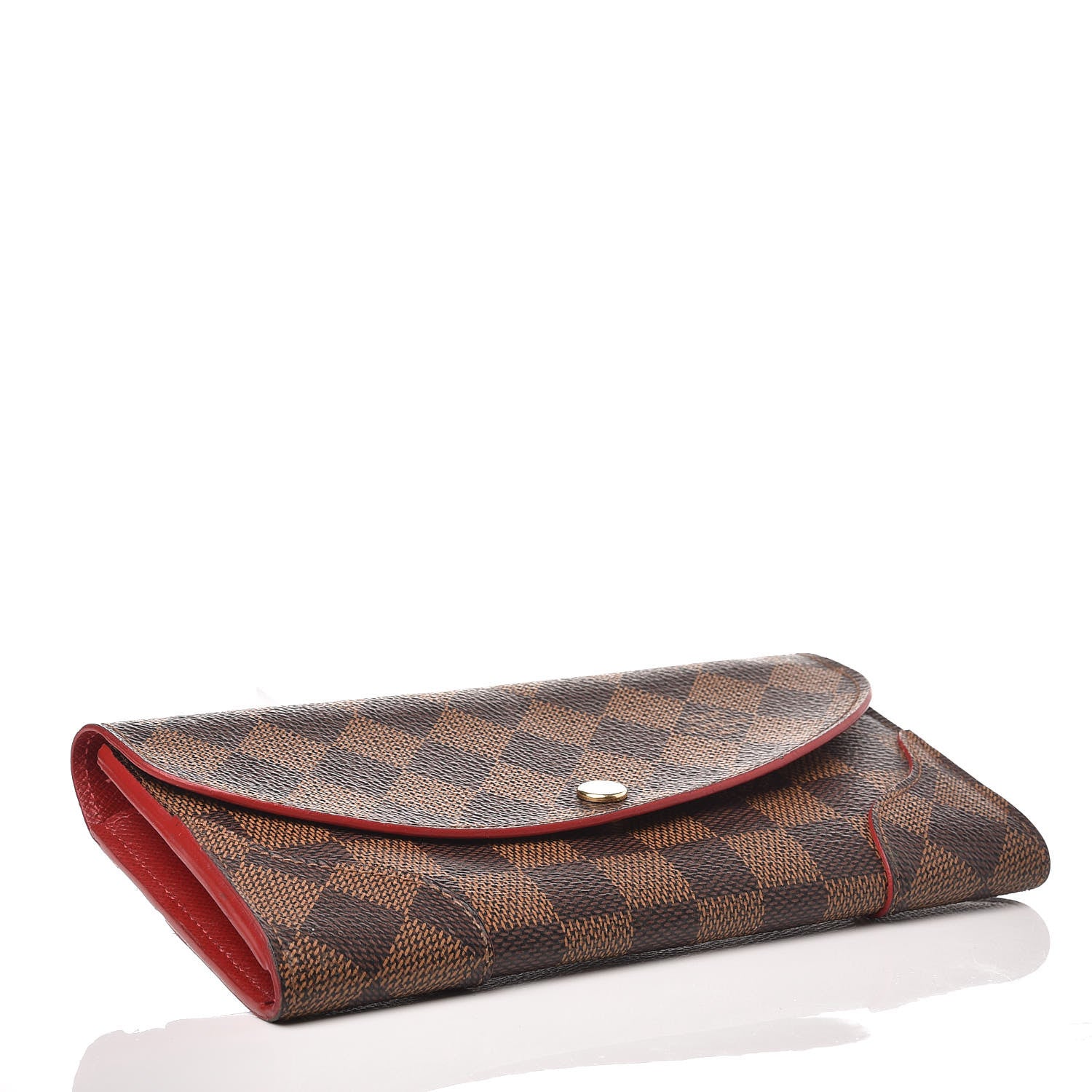 Louis Vuitton Damier Ebene Caissa Wallet Cherry 4 of 8