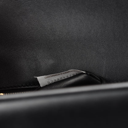 Bottega Veneta Box Calfskin Nappa Clip Bag Black 12 of 13