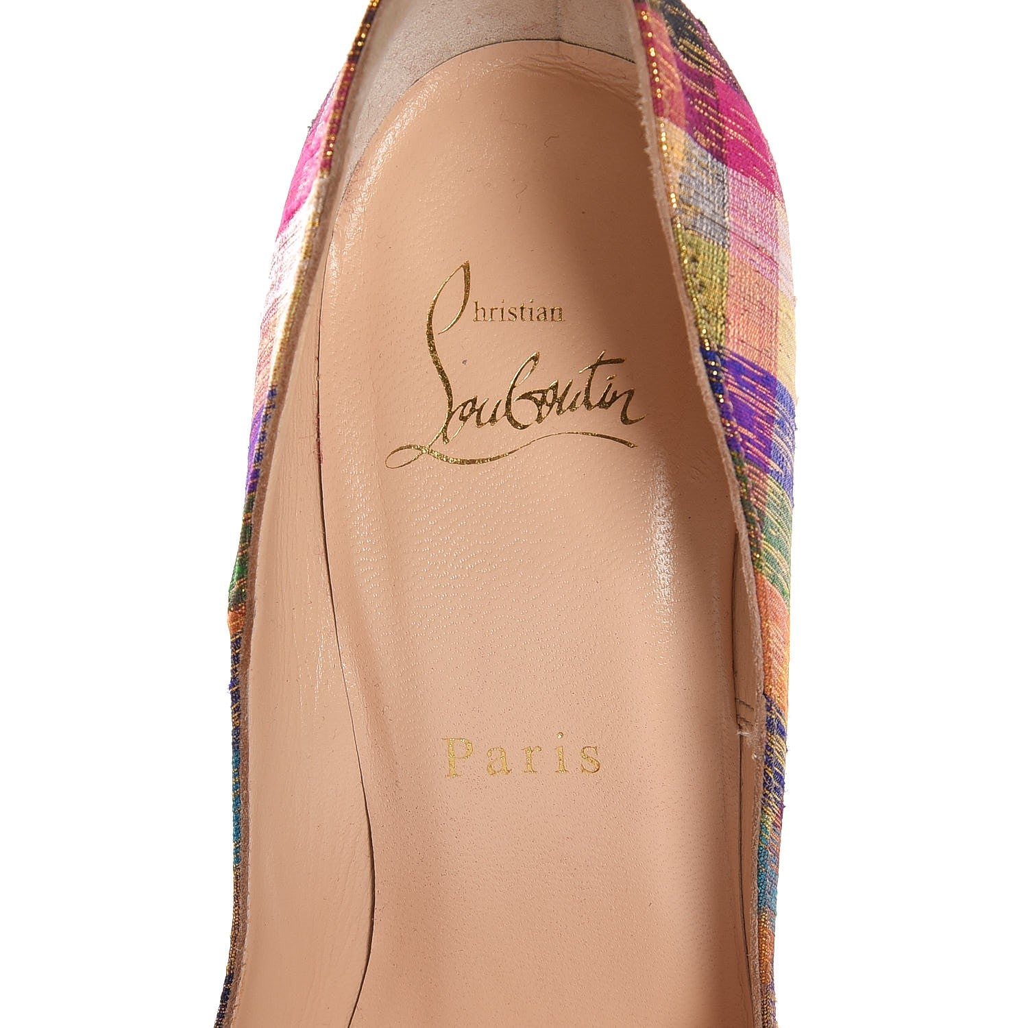 Christian Louboutin Canvas Disco Square So Kate 120 Pumps 38 Multicolor 7 of 12