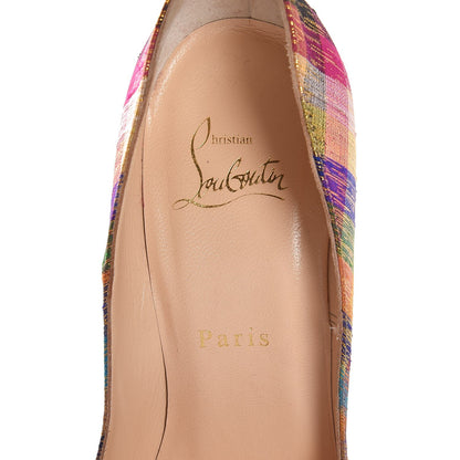 Christian Louboutin Canvas Disco Square So Kate 120 Pumps 38 Multicolor 7 of 12