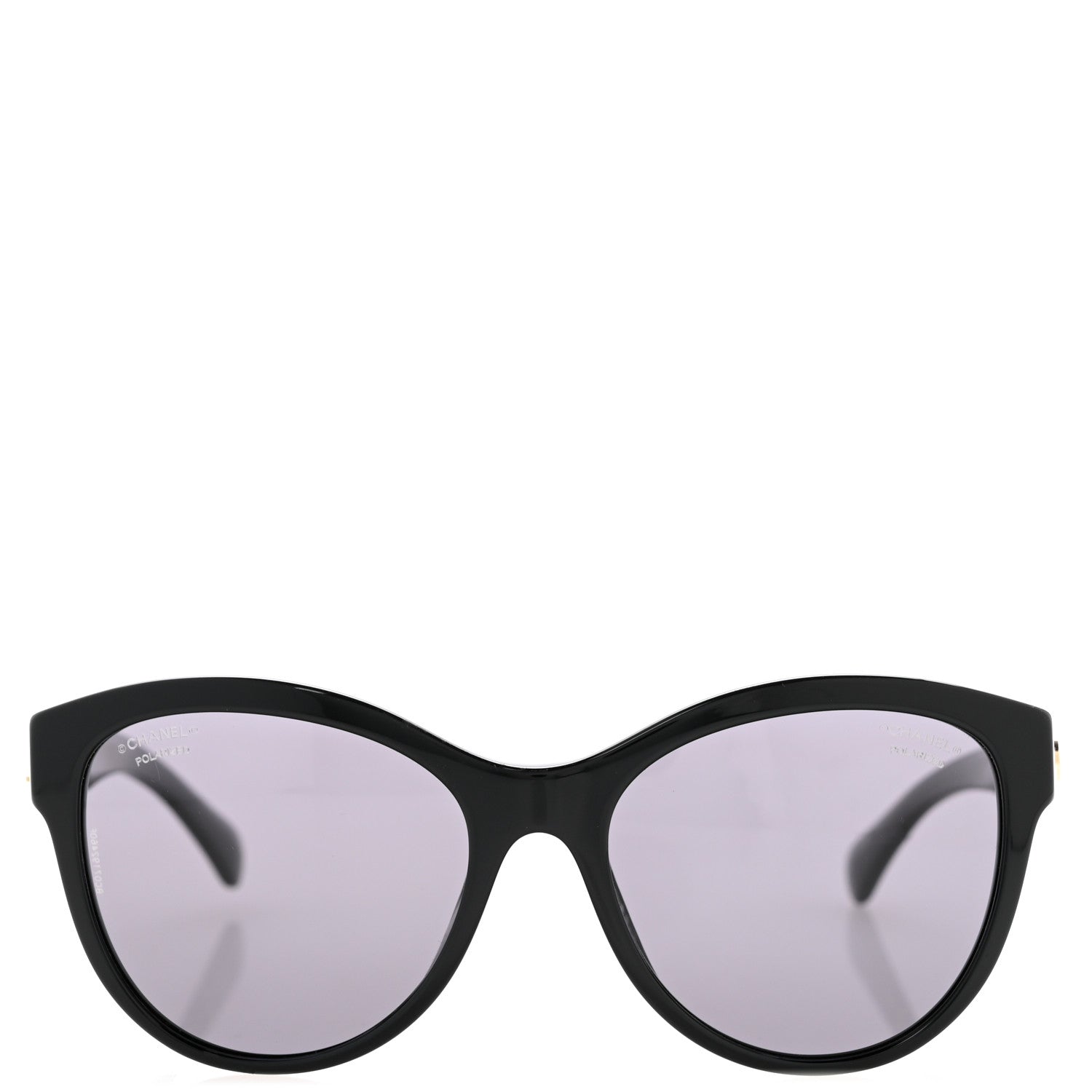 Chanel Acetate Pantos Logo Polarized Sunglasses 5458 Black 2 of 8