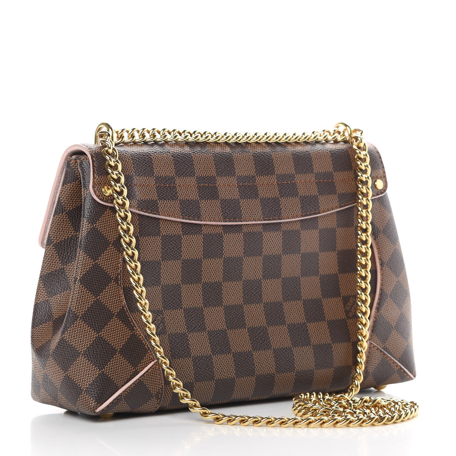 Louis Vuitton Damier Ebene Caissa Clutch Rose Ballerine 3 of 11