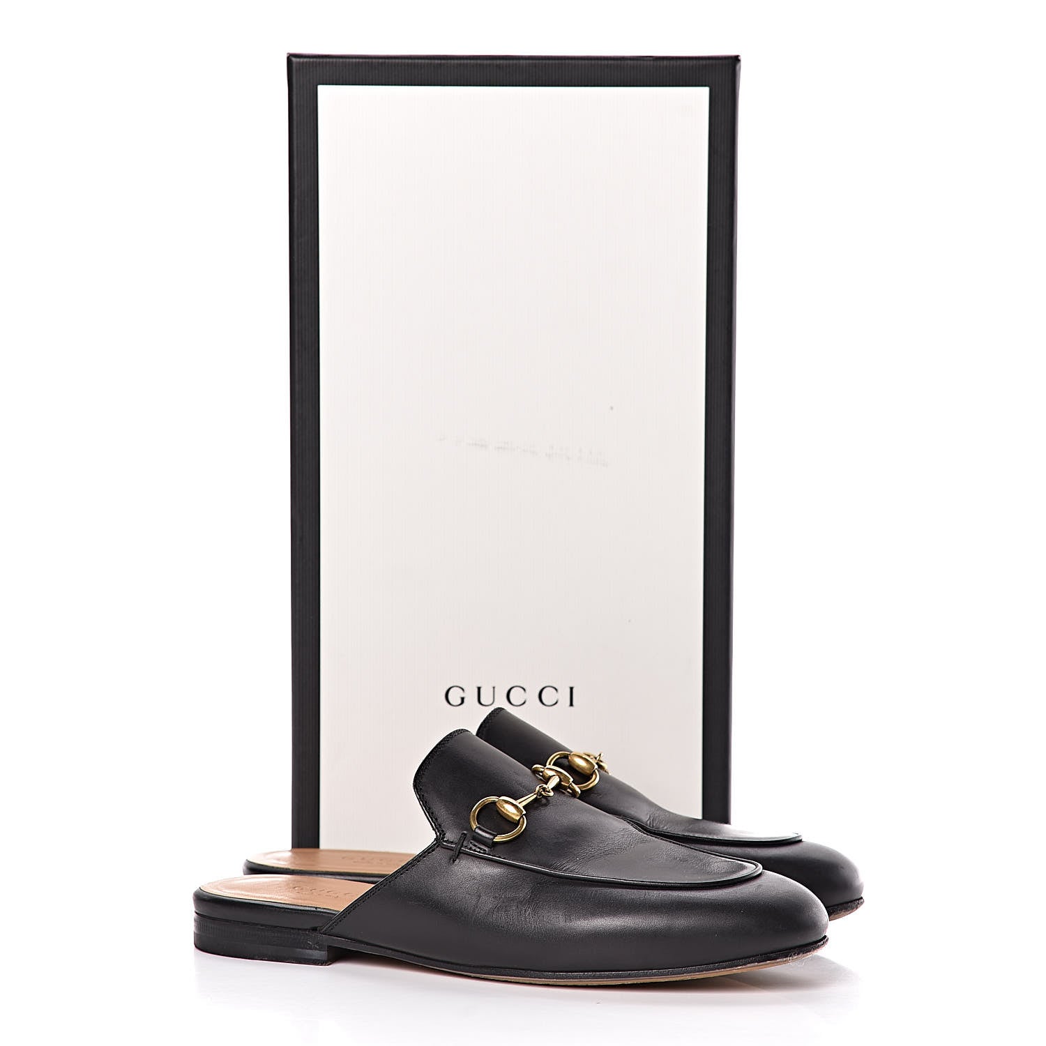 Gucci Calfskin Womens Princetown Slippers 34.5 Black 13 of 13