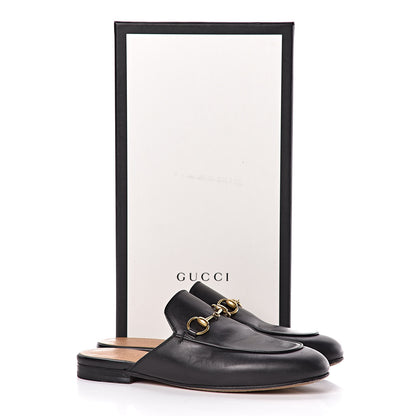 Gucci Calfskin Womens Princetown Slippers 34.5 Black 13 of 13