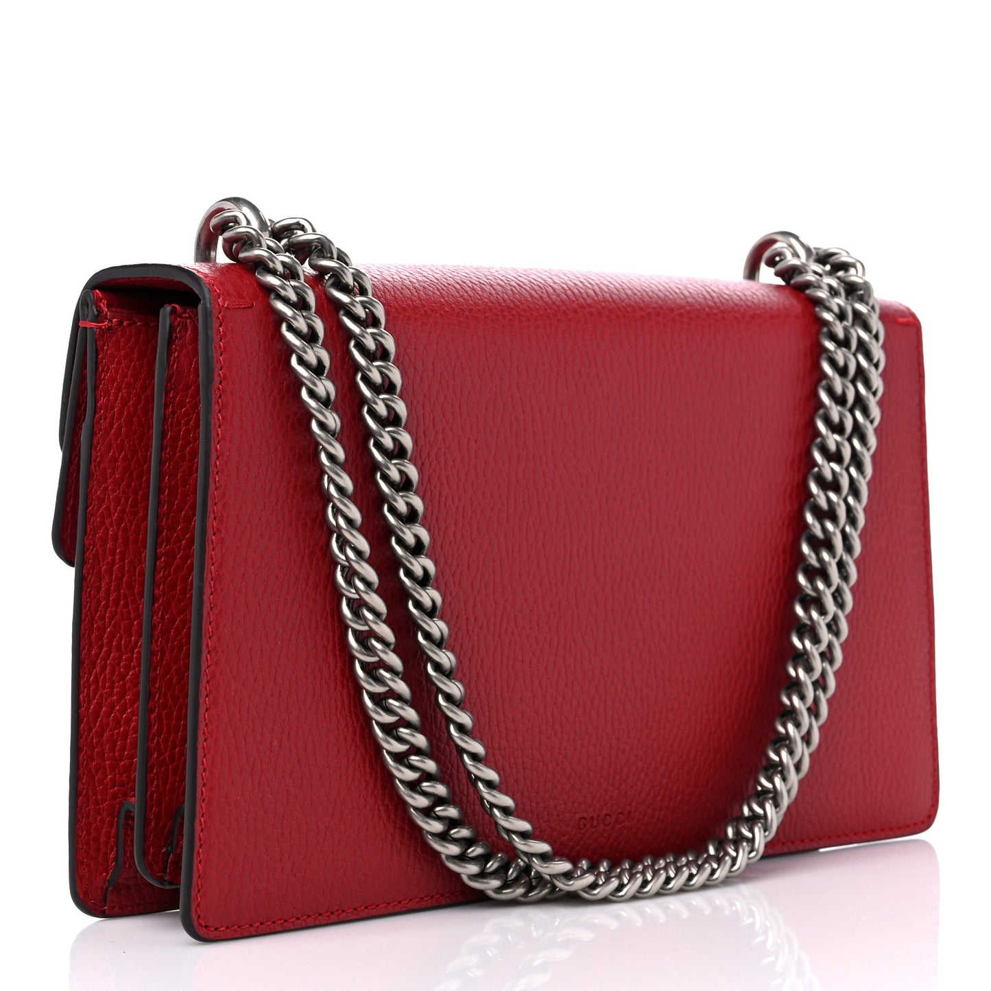 Dollar Calfskin Swarovski Crystal Small Dionysus Shoulder Bag Hibiscus Red