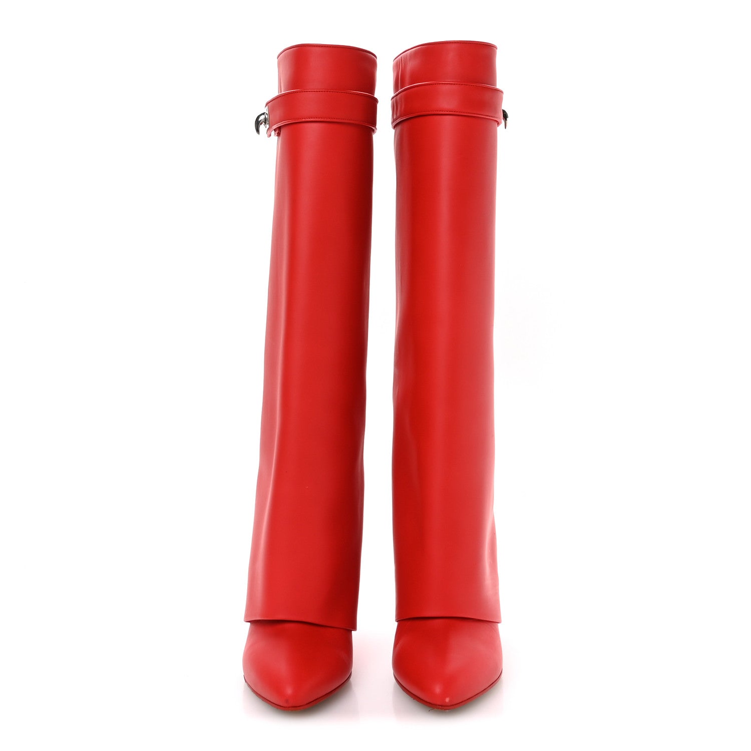 Givenchy Calfskin Newton Over The Knee Boots 39 Rouge 3 of 9