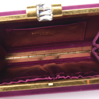 Saint Laurent Satin Y Mail Clutch Purple 4 of 6