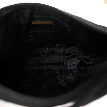 Prada Tessuto Nylon Stitched Shoulder Bag Black 5 of 13
