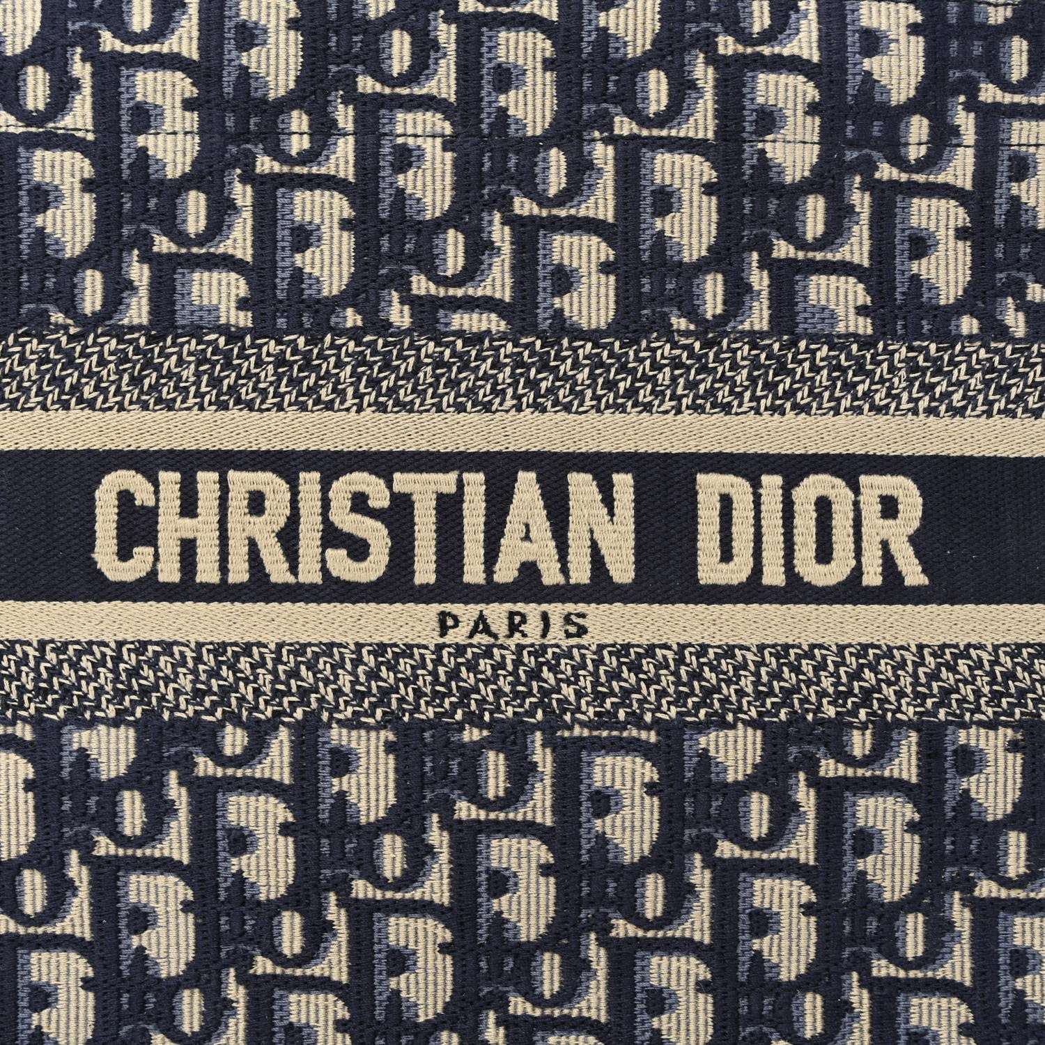 Christian Dior Oblique Small Book Tote Blue Multicolor 8 of 10