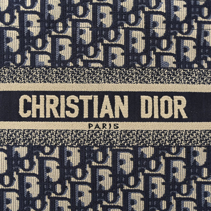 Christian Dior Oblique Small Book Tote Blue Multicolor 8 of 10