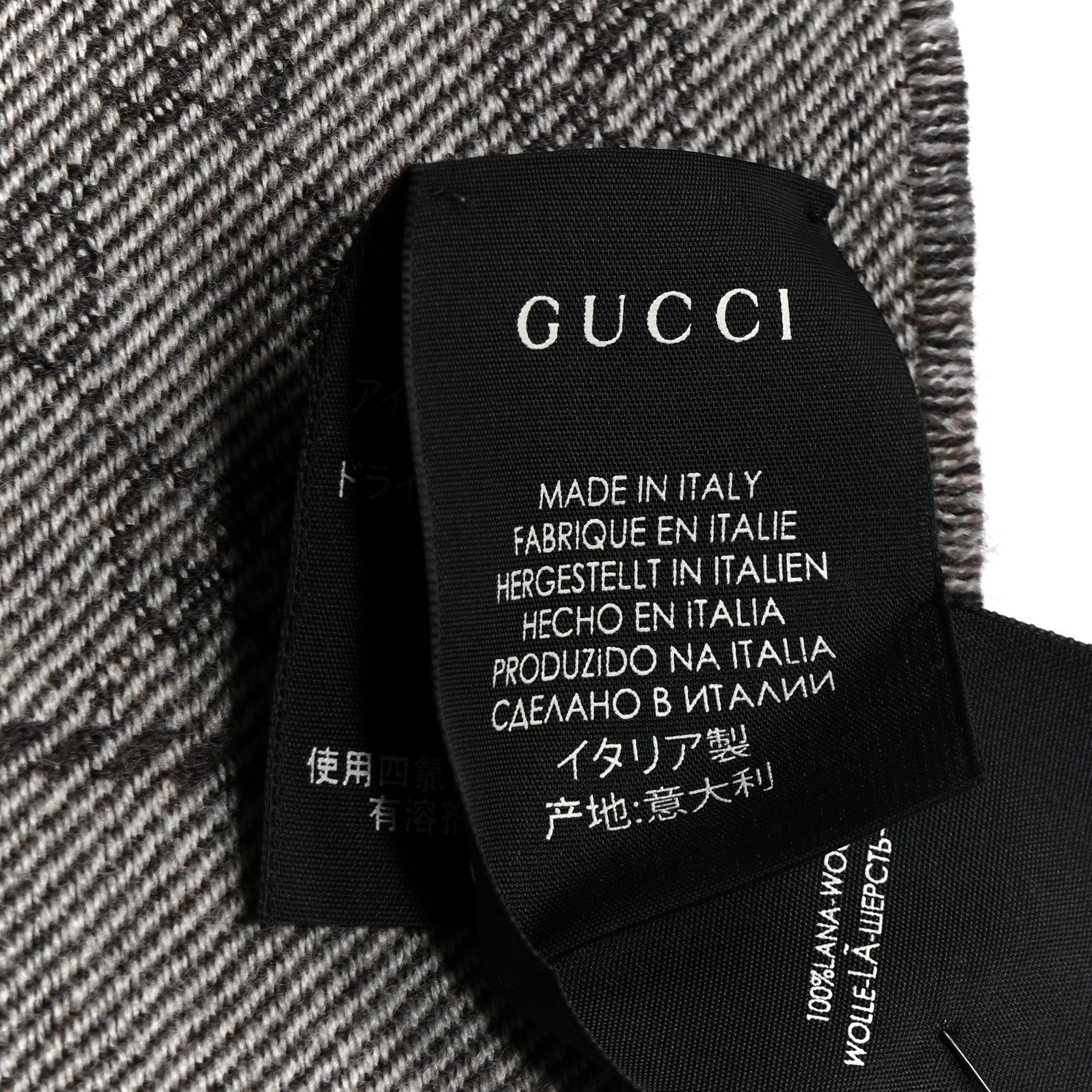 Gucci Wool GG Monogram Miniorophin Scarf Shell Pink 4 of 5