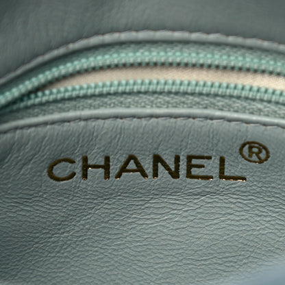 Chanel Suede Quilted Shoulder Bag Light Blue 5 of 20