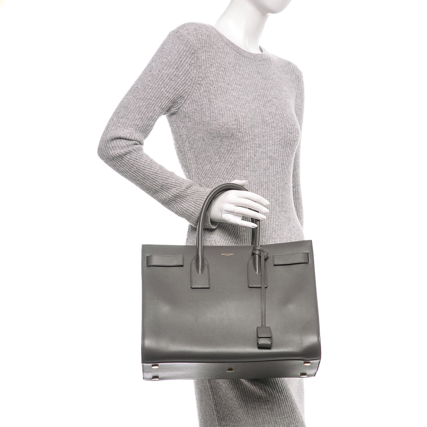 Calfskin Large Sac De Jour Carryall Earth
