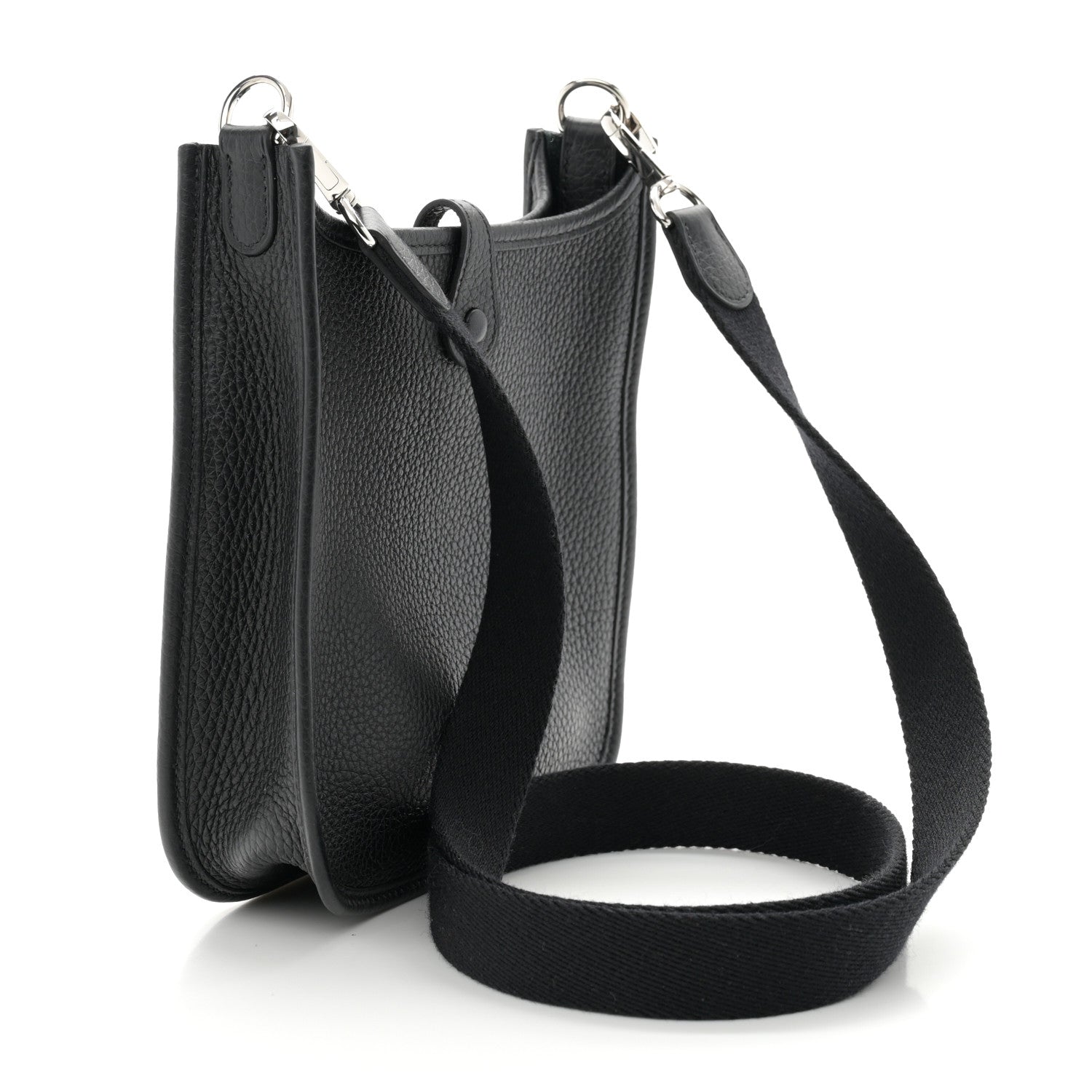 Hermes Taurillon Clemence Evelyne TPM Black 3 of 11