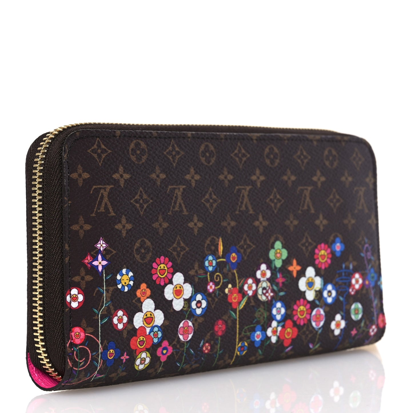 LV X TM Monogram Flowers Zippy Wallet