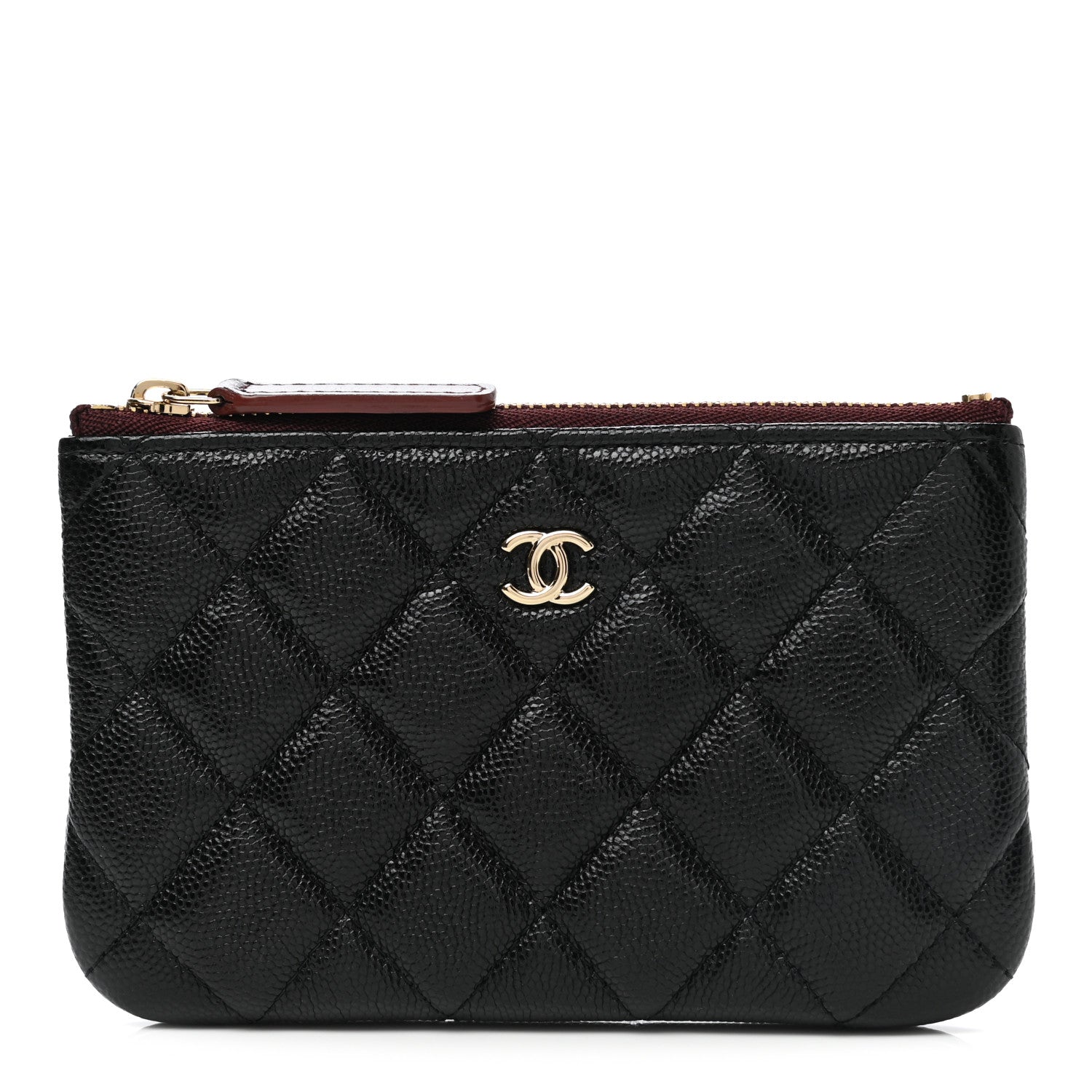 Chanel Caviar Quilted Small Cosmetic Case Black 1 of 8