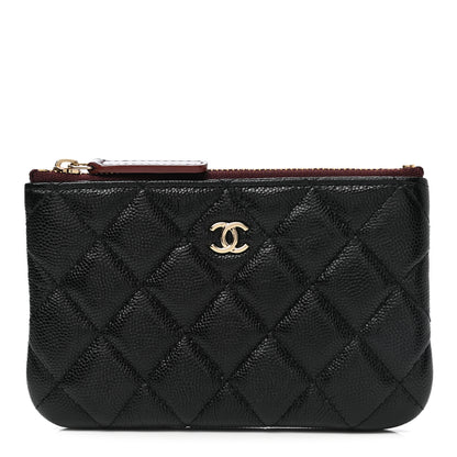 Chanel Caviar Quilted Small Cosmetic Case Black 1 of 8