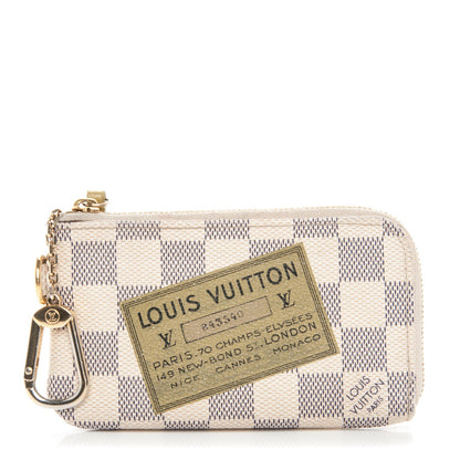 Louis Vuitton Damier Azur Complice Trunks and Bags Key Pouch 1 of 7