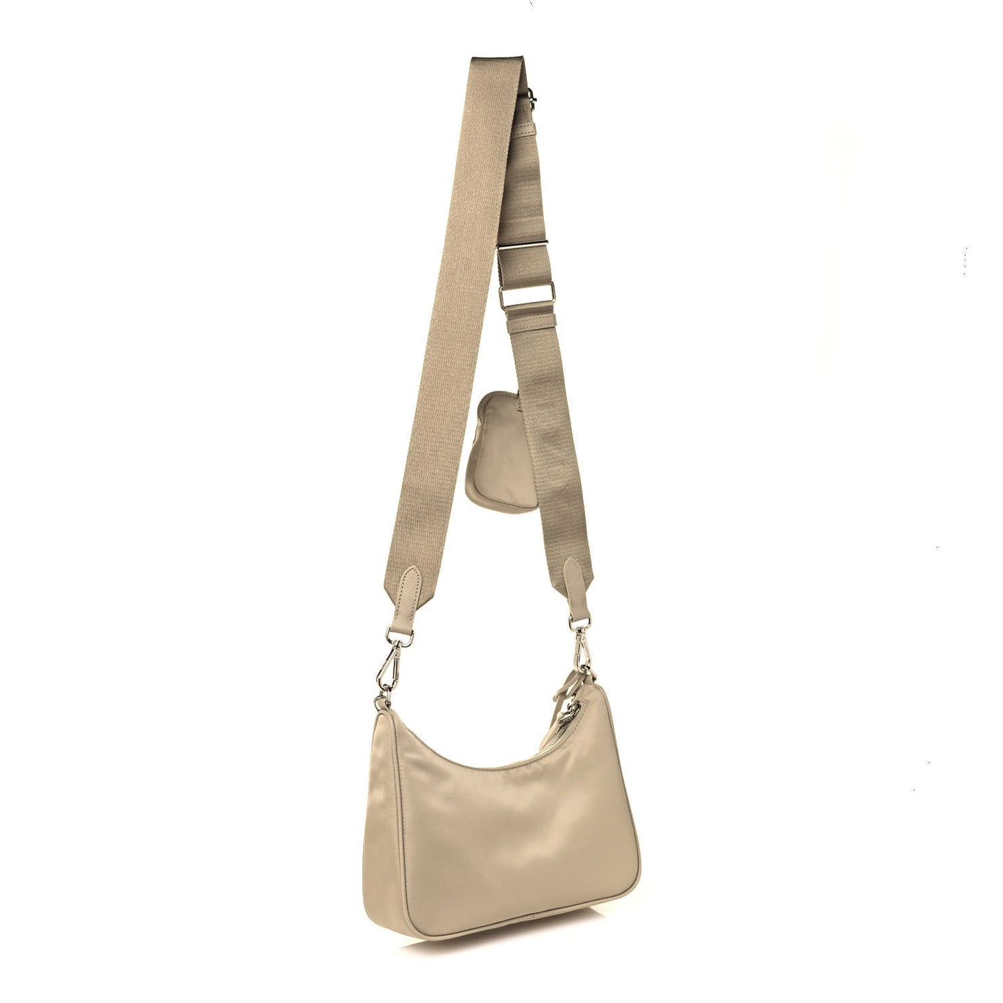 Re-Nylon Saffiano Re-Edition 2005 Shoulder Bag Deserto