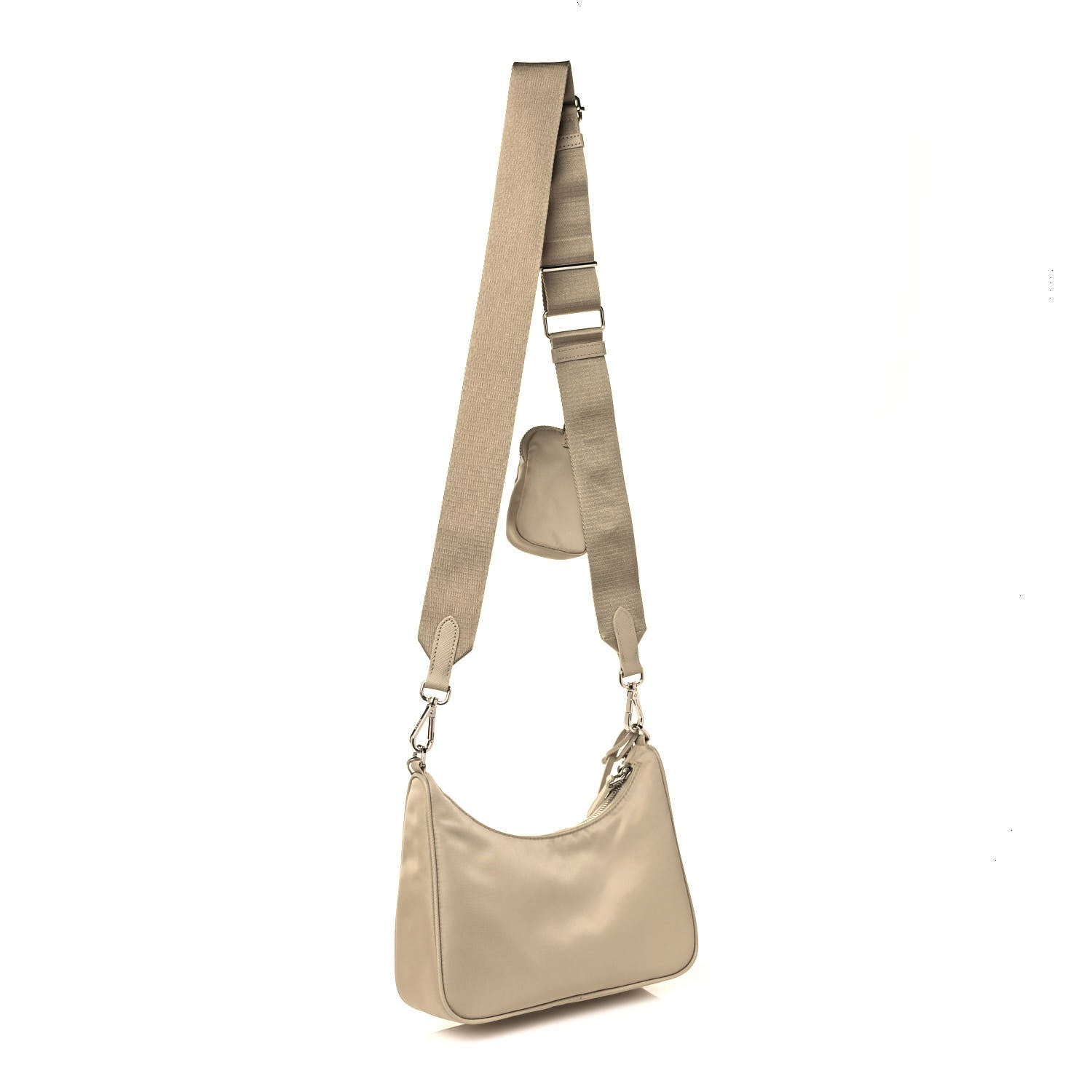 Prada Re-Nylon Saffiano Re-Edition 2005 Shoulder Bag Deserto 3 of 13