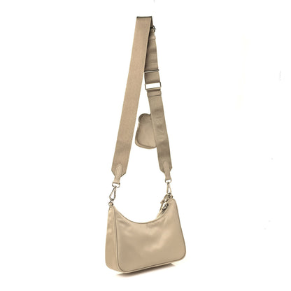 Prada Re-Nylon Saffiano Re-Edition 2005 Shoulder Bag Deserto 3 of 13