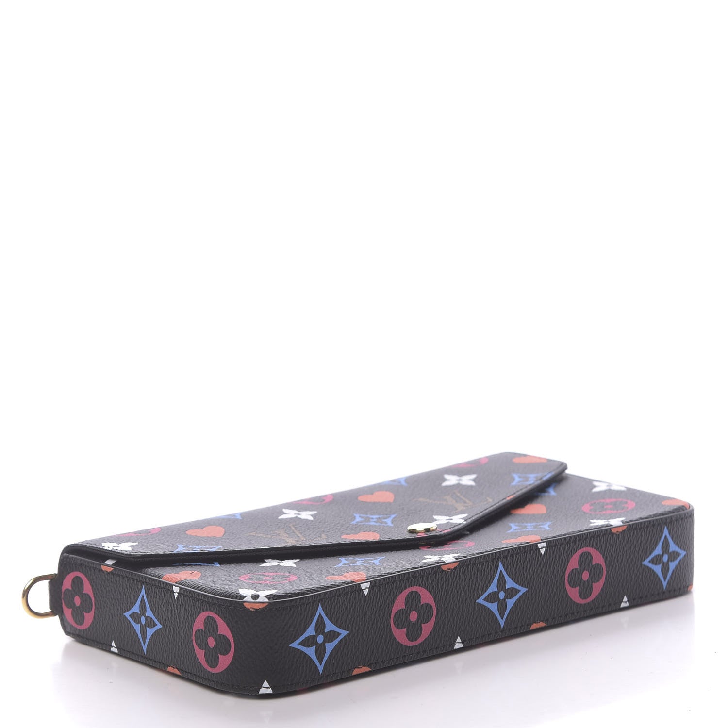Louis Vuitton Game On Felicie Chain Wallet Black 4 of 9