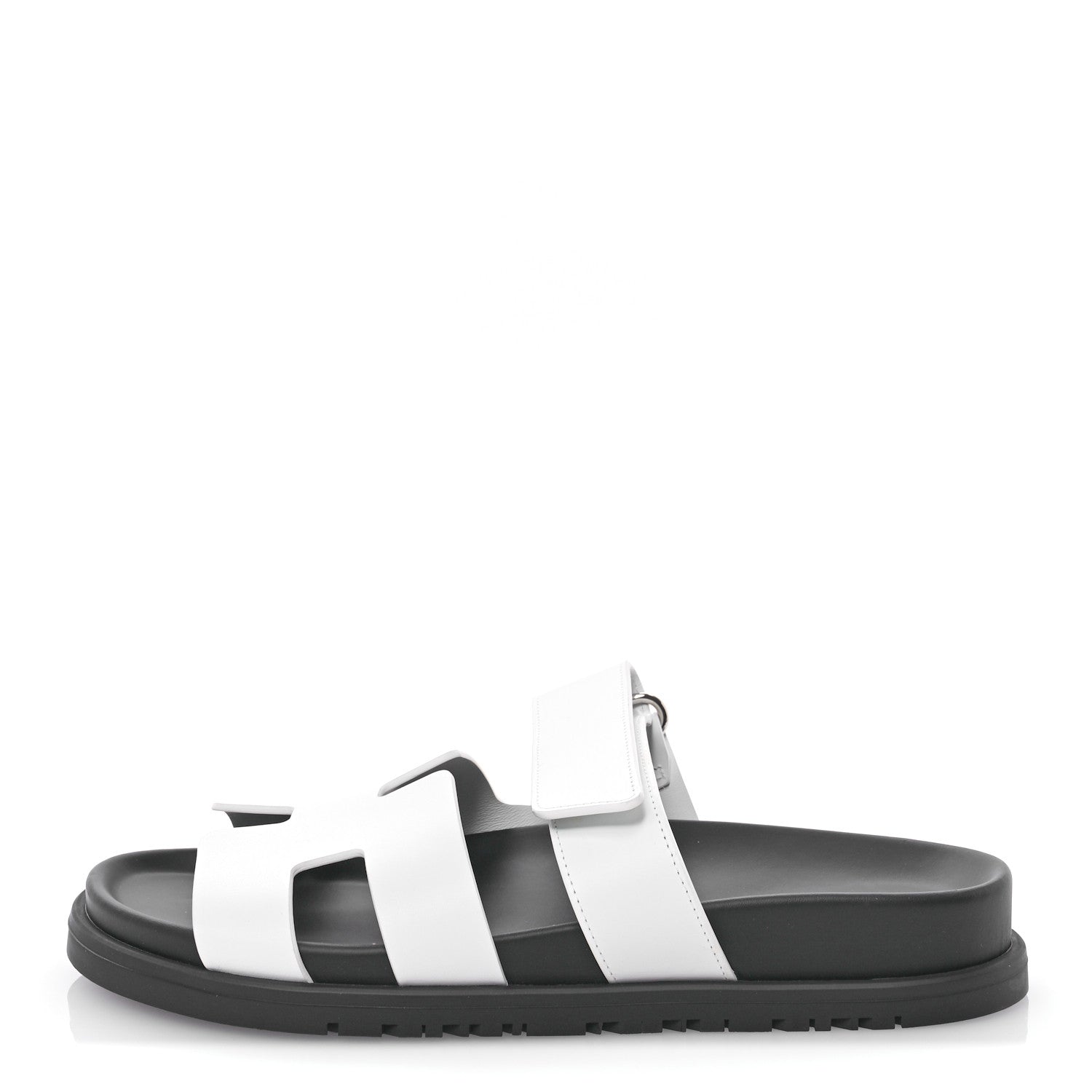 Hermes Calfskin Womens Chypre Sandals 36 White 1 of 8