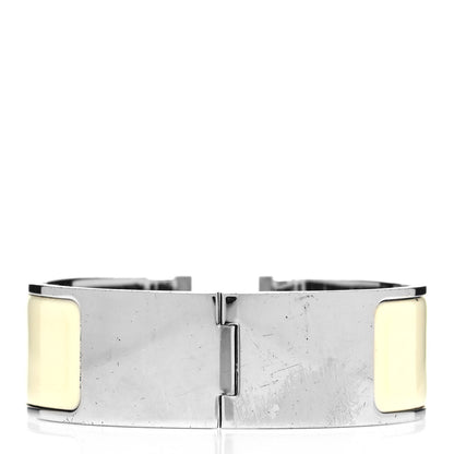 Hermes Enamel Wide Clic Clac H Bracelet PM Craie 3 of 4