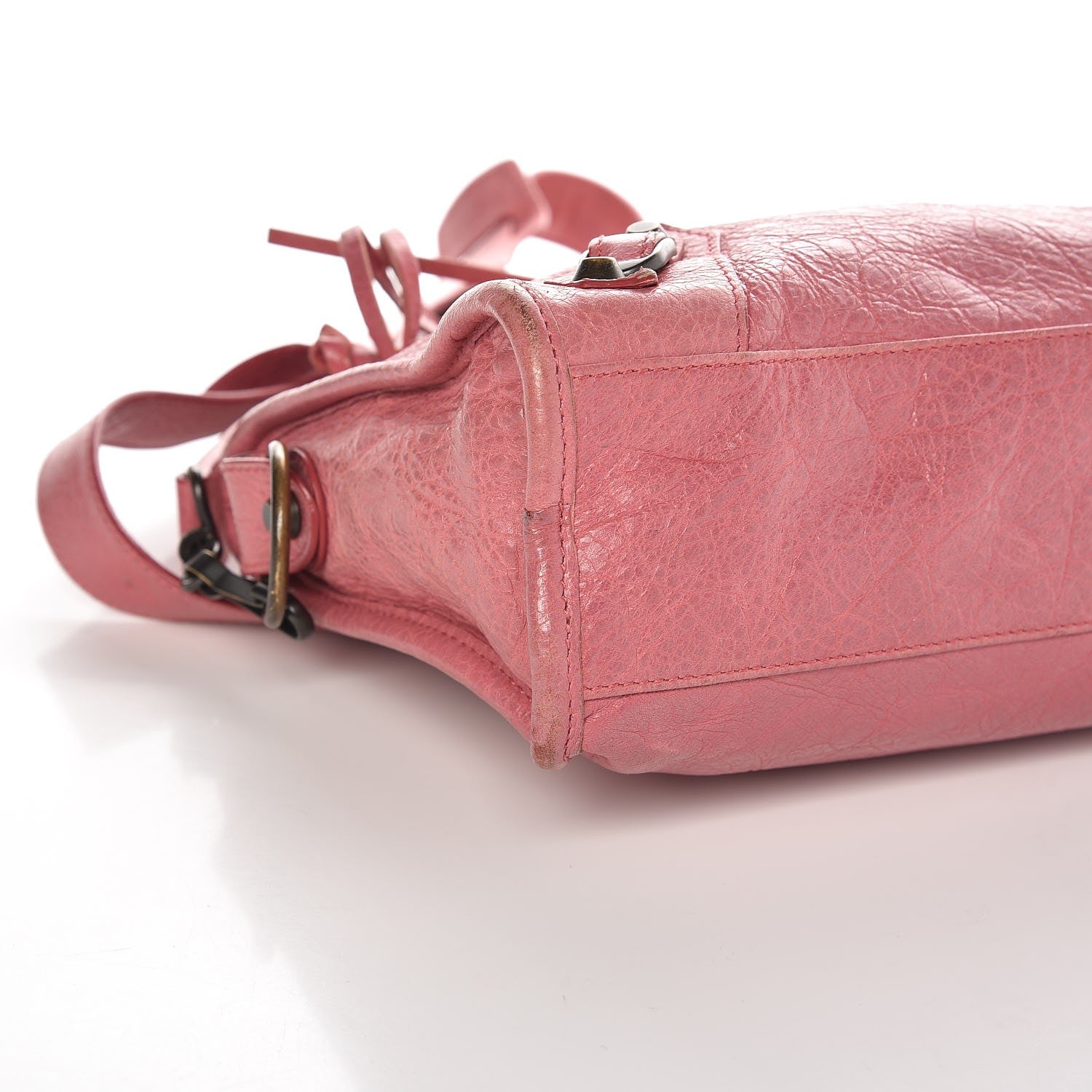 Balenciaga Agneau Classic Hardware Mini City Rose Bombon Raspberry 16 of 17