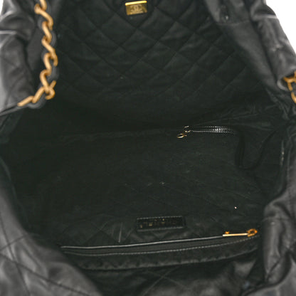Chanel leather tote black 5 of 14