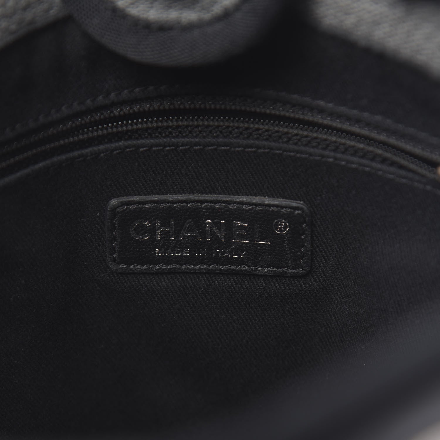 Chanel Canvas Mini Deauville Tote Grey 6 of 10