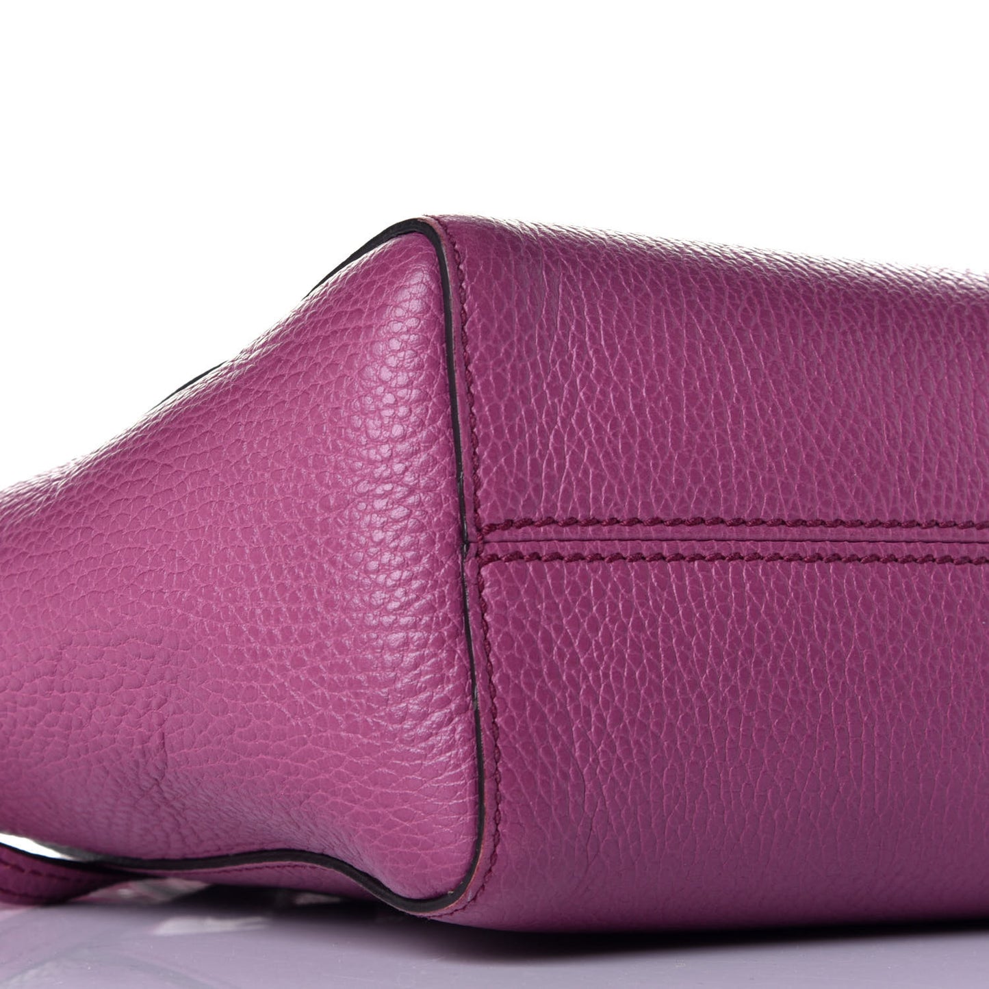 Dollar Calfskin Mini Swing Top Handle Bag Peonia Flower