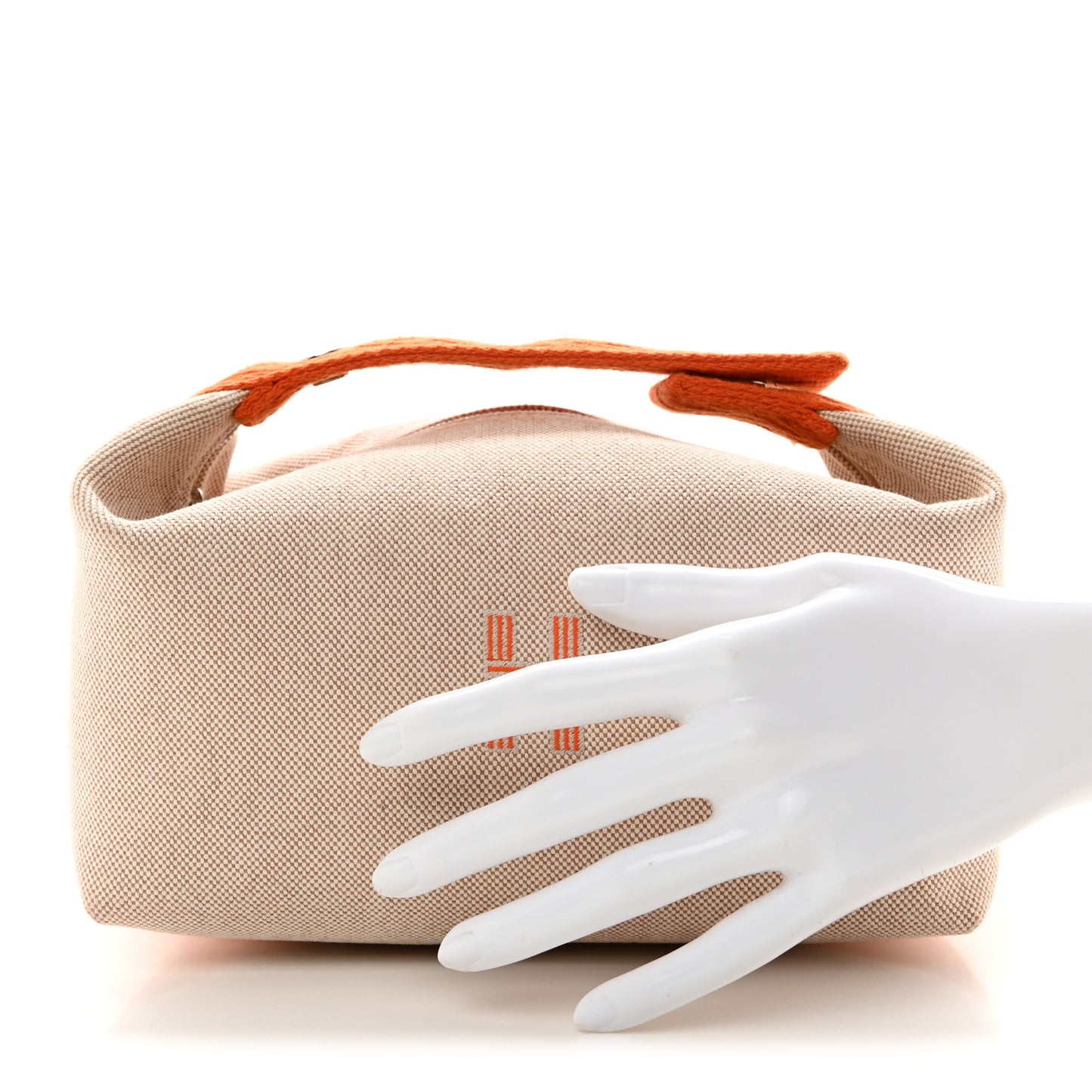 Canvas Small Bride-A-Brac Pouch Natural Orange