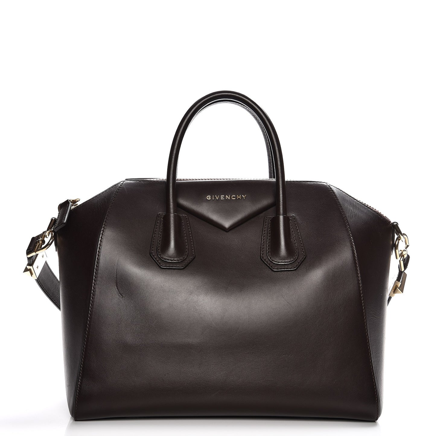 Smooth Calfskin Medium Antigona Dark Brown
