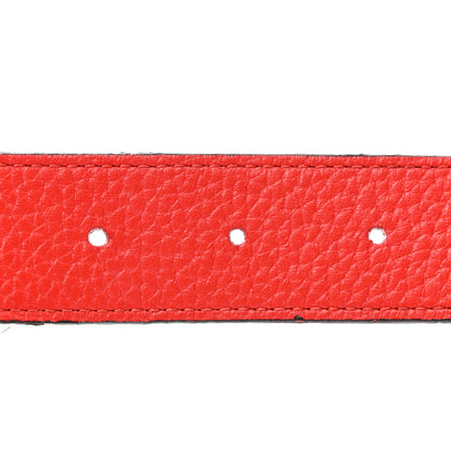 Louis Vuitton Taurillon Calfskin 30mm LV Initiales Belt 80 32 Galet Corail 5 of 11
